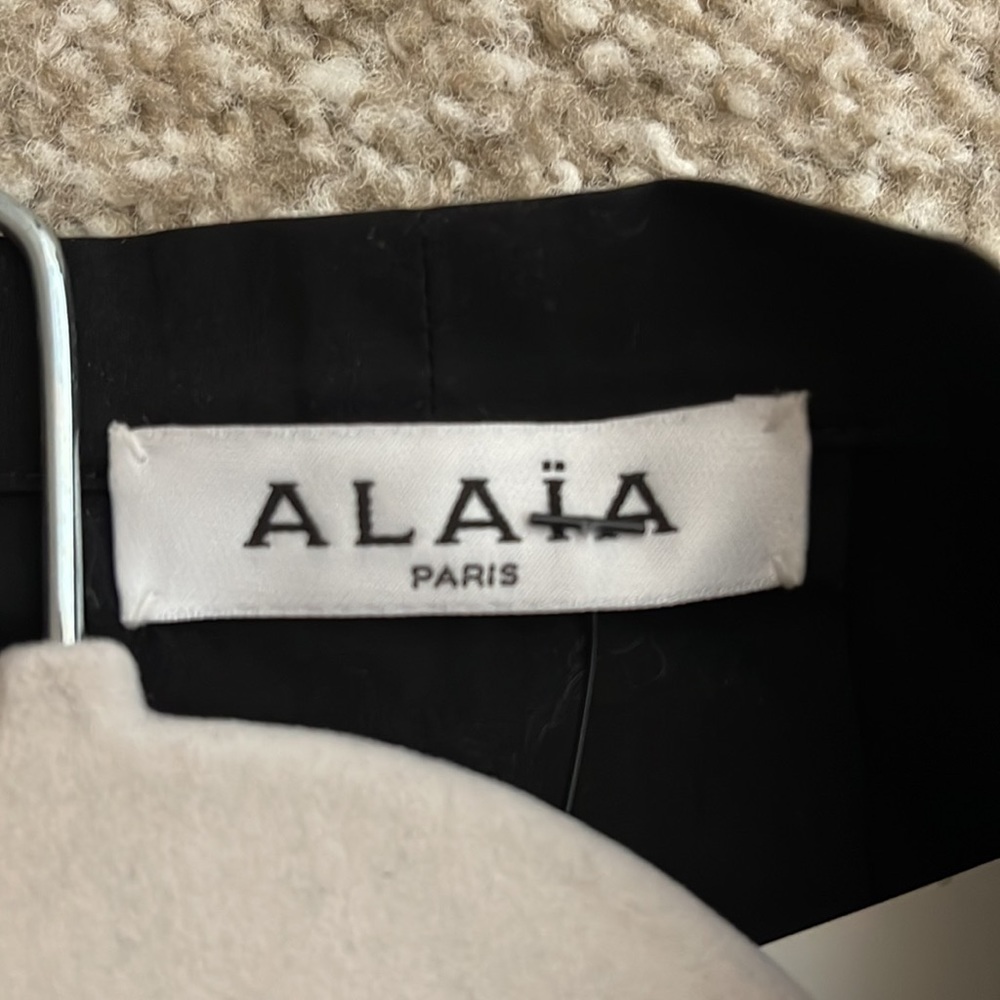 ALAIA BELTED MIDI JAPANESE POPLIN DRESS - Picture 12 of 16